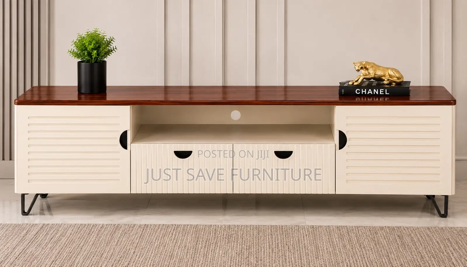 Luxewave 6ft Tv Stand | Modern Wooden Entertainment Unit With Storage