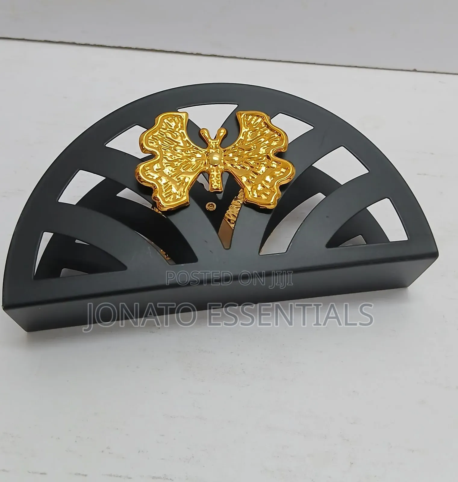 Black Gold Napkin Holder - Modern Dining Table Decor