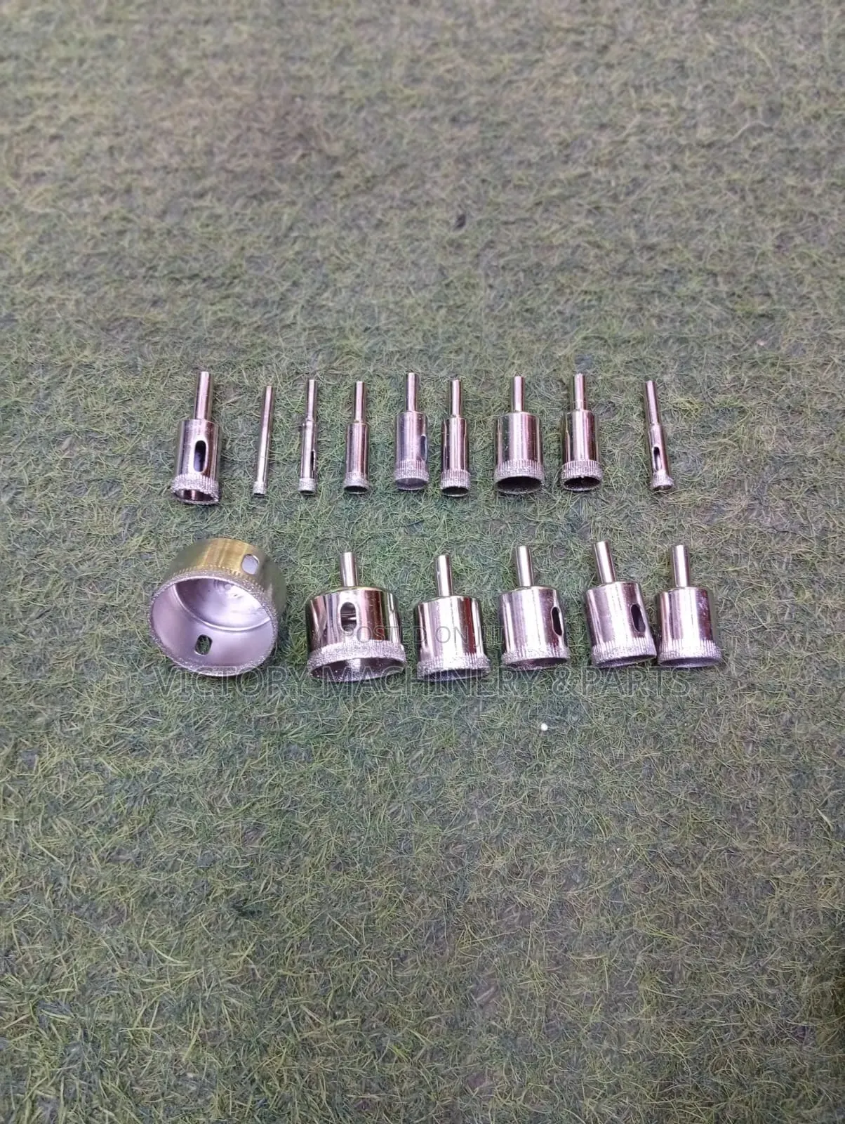 15-Piece Diamond Glass Hole Saw Set