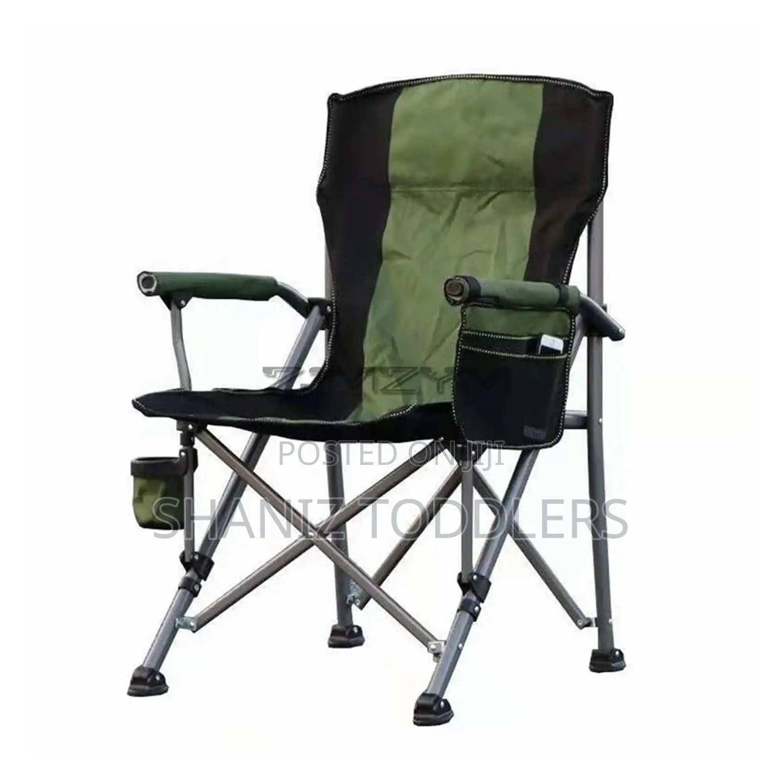 Outdoor Folding Camping Chair Comfortable Portable Seat With Cup Holde