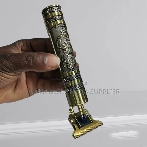 Vintage Zero Gapped Hair Clipper Gold With Self-Sharpening Blades
