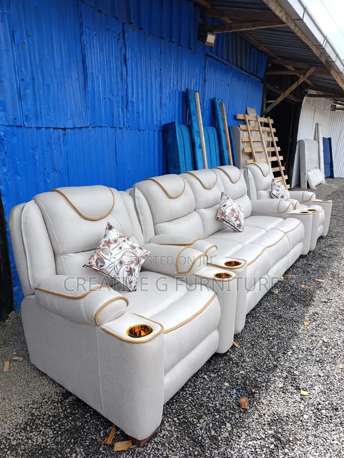 7-Seater Semi-Recliner Sofa Set