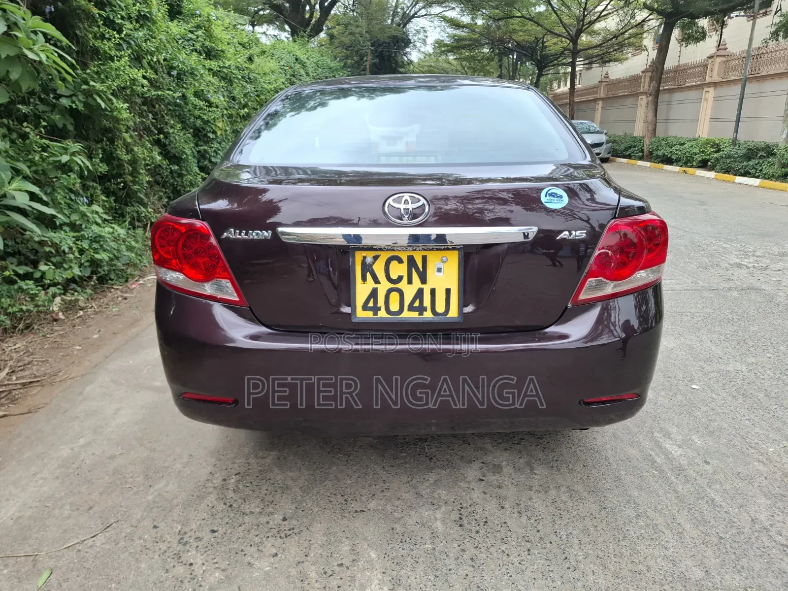 Toyota Allion 2010 Burgundy