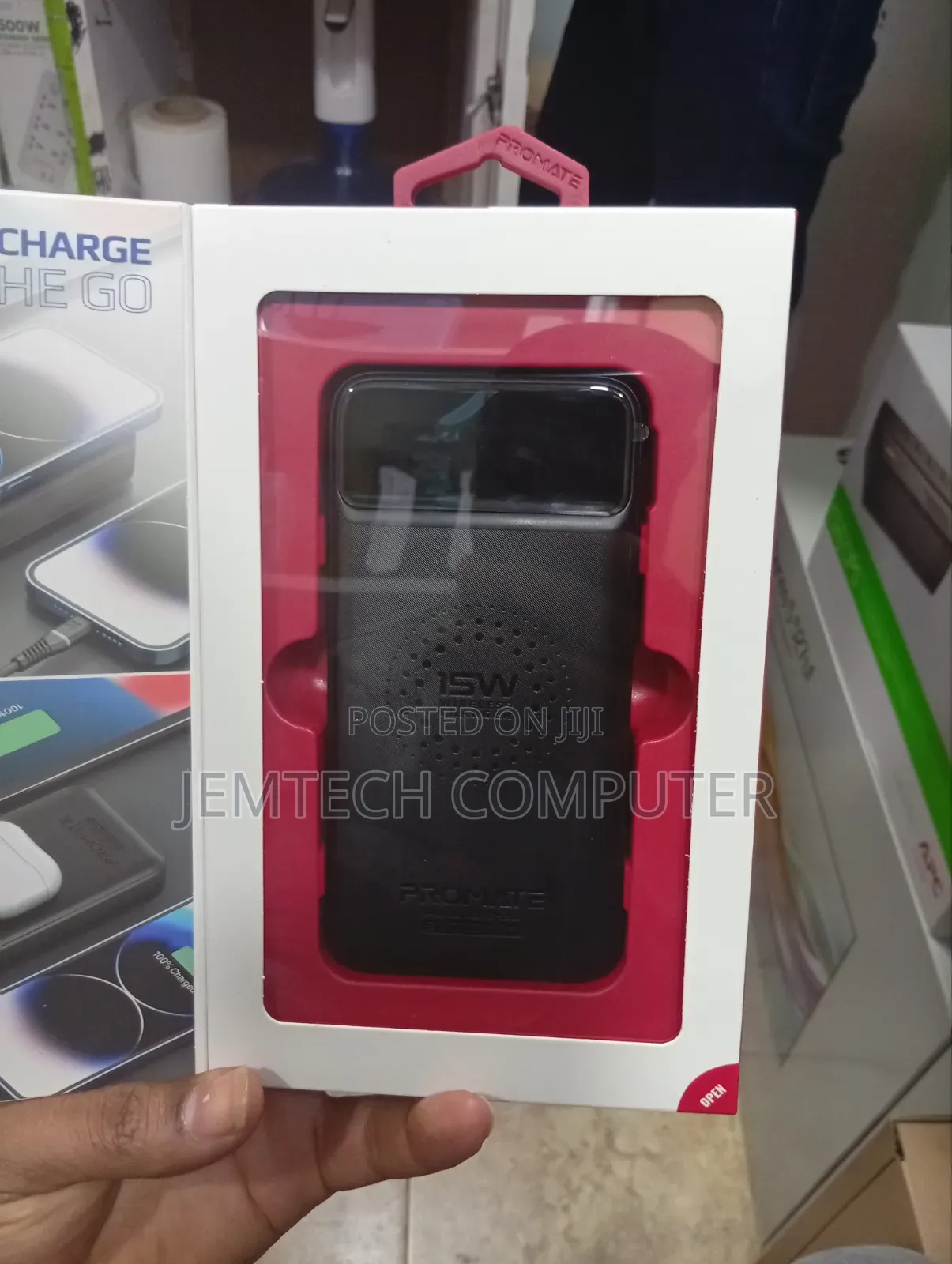 Promate 20000mAh Ultra Slim Wireless Charging Power Bank 15W Wireless