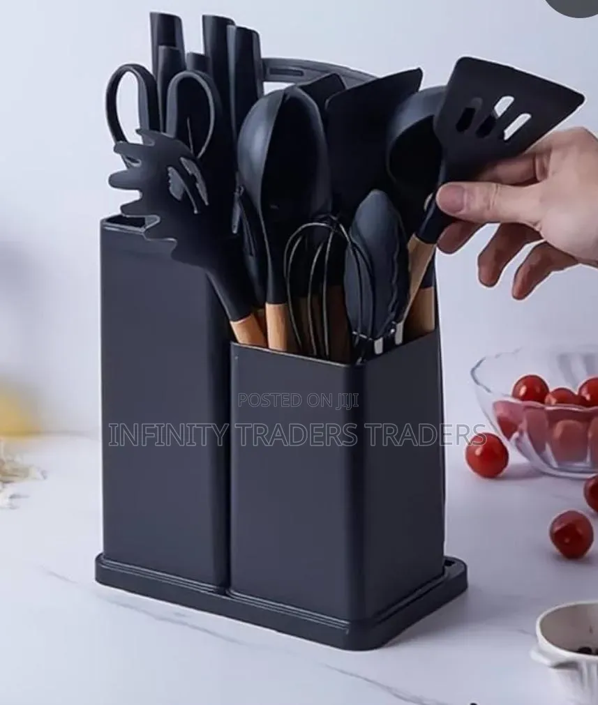 Silicone Cooking Kitchen Spoon Set
