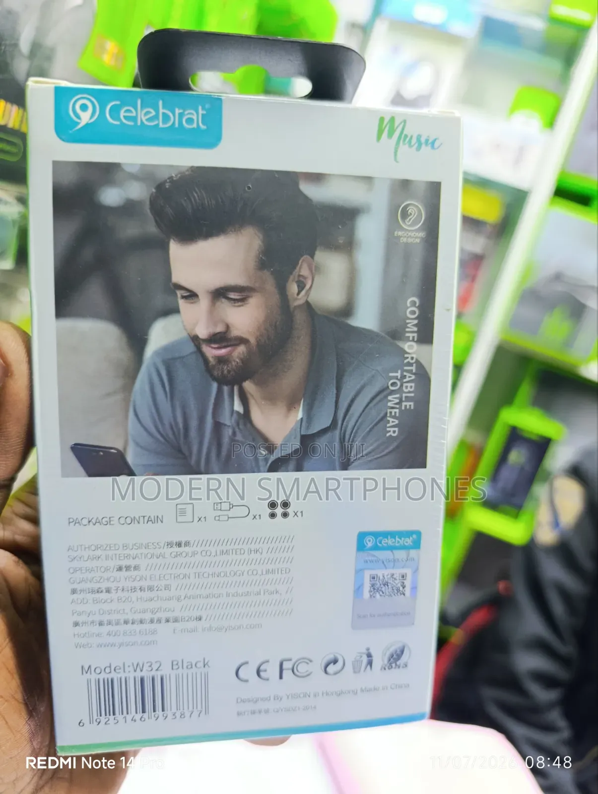 Celebrat W32 Wireless Bluetooth Earphones