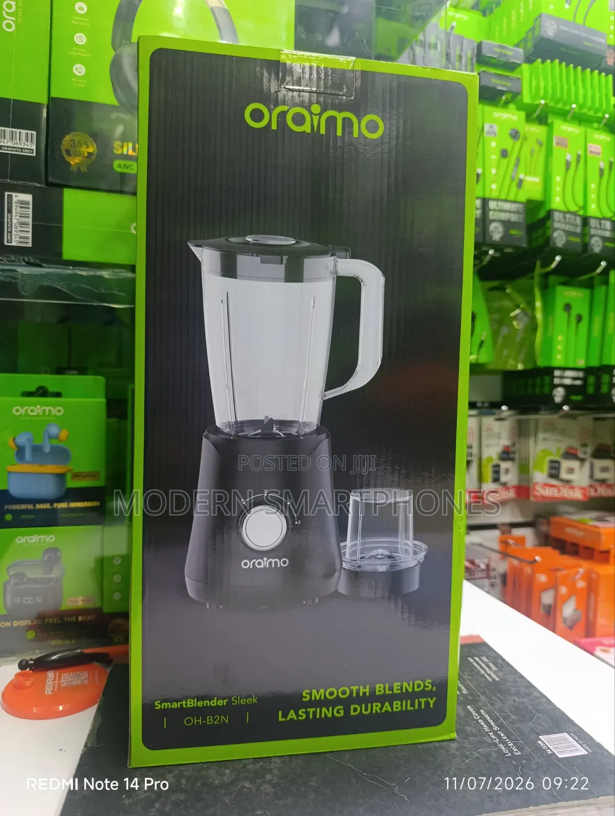 Oraimo Smartblender Sleek 1.5l 2 Speeds Blender