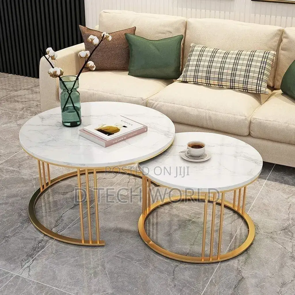 : 2 Piece Marble Top Nesting