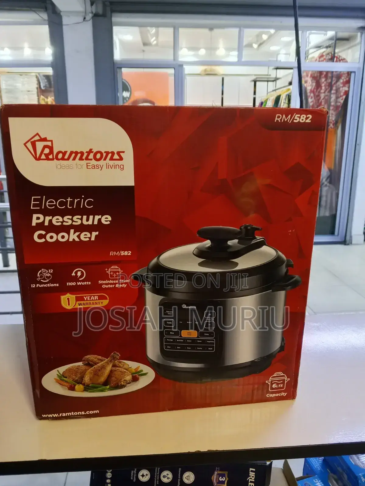6l Electric Ramtons Pressure Cooker