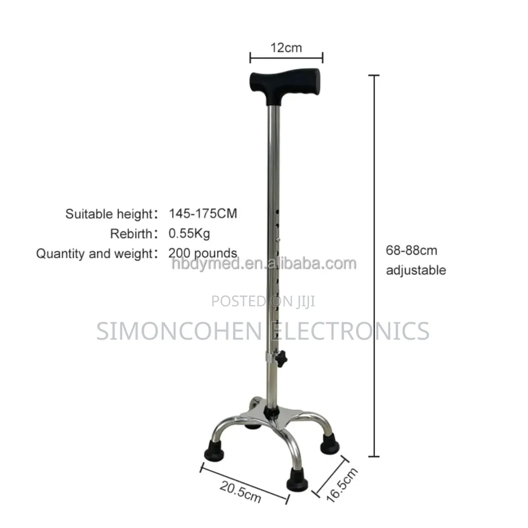 Walking Tripod Stick With 4 Stands and a Handle