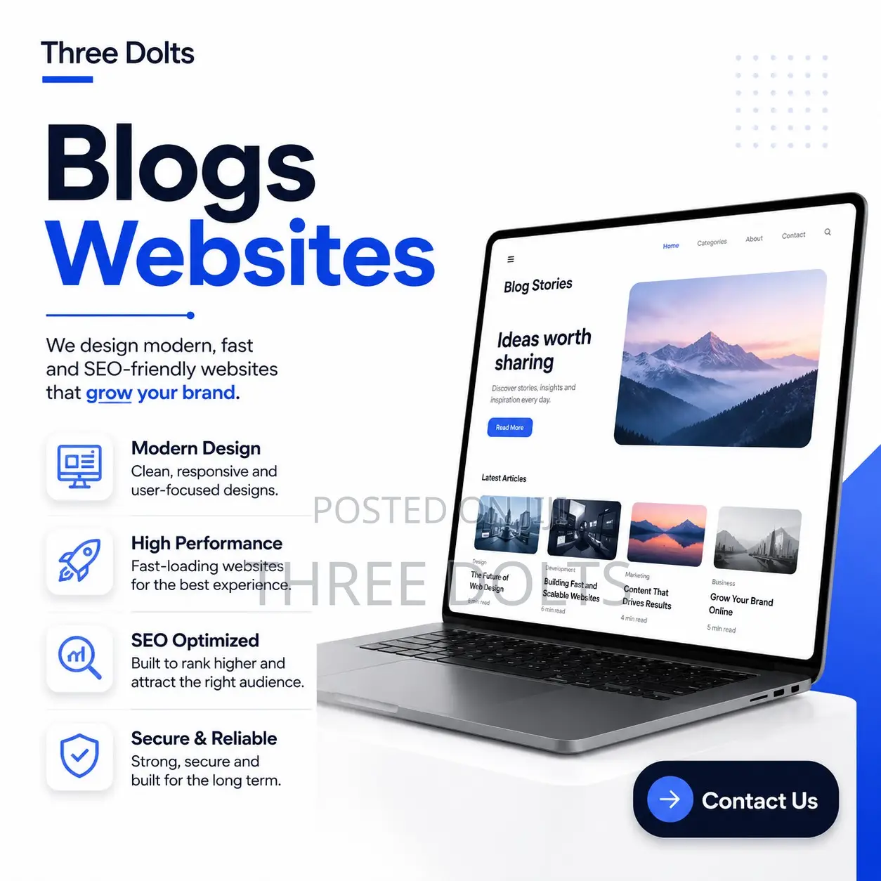Professional Blog Website Design Development in Kenya