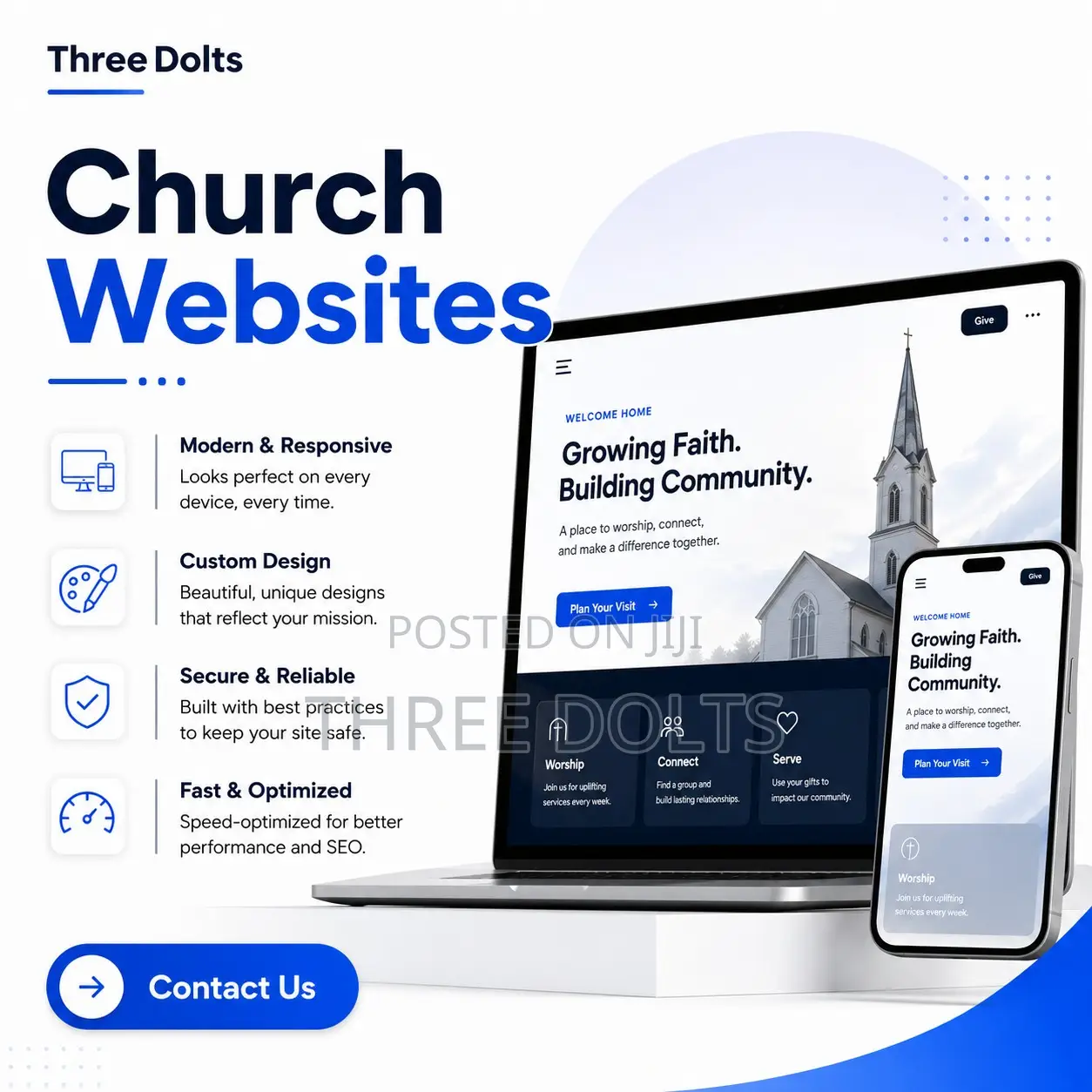 Professional Church Website Design Development in Kenya