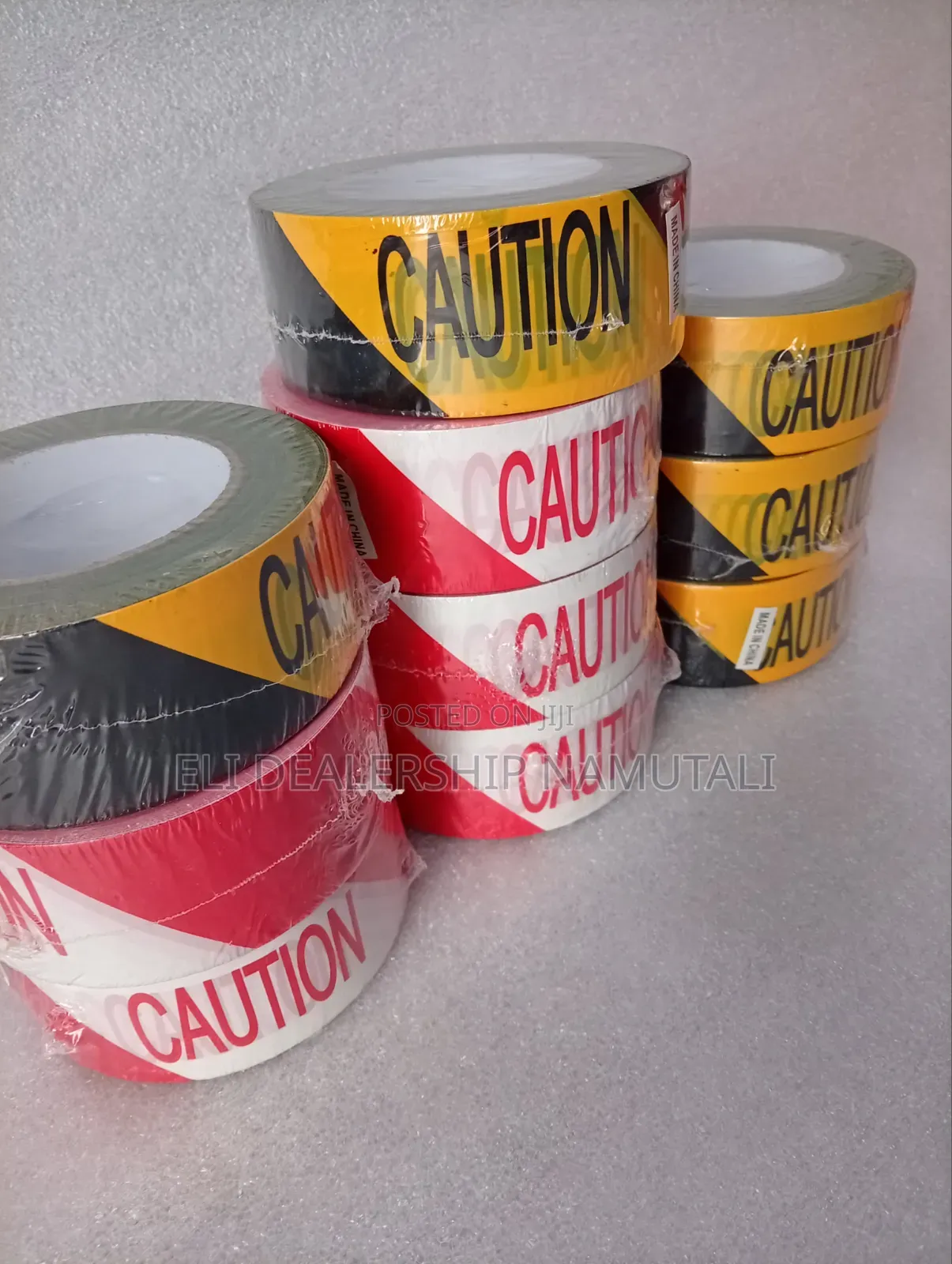 Road Safety Caution Tape – High Visibility Barrier Roll