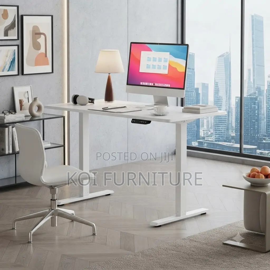 Office Desk; 1.8m Electric Ergonomic Adjustable Computer Table