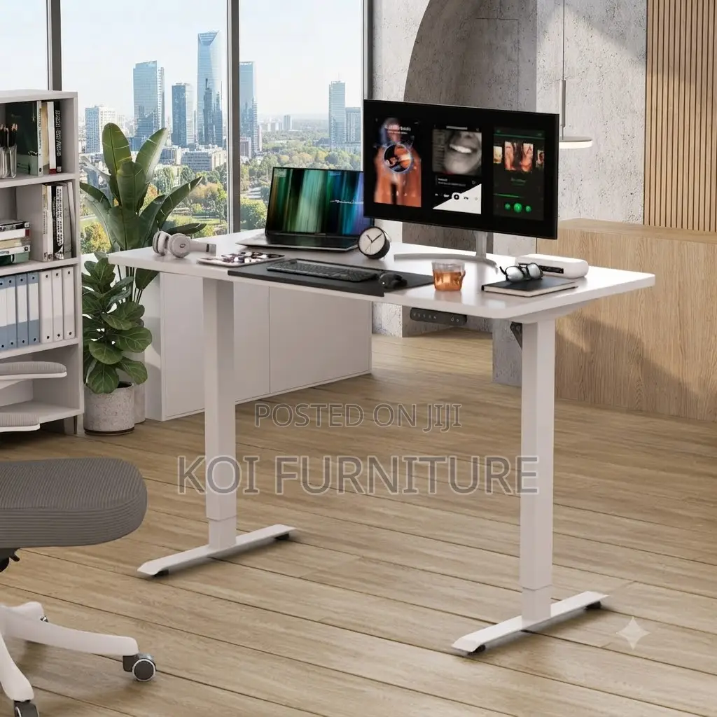 Office Desk; 1.8m Electric Ergonomic Adjustable Computer Table