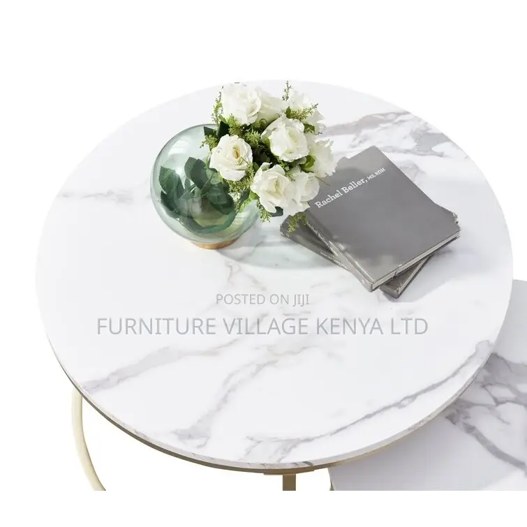 Metal Round Marble Coffee Tables
