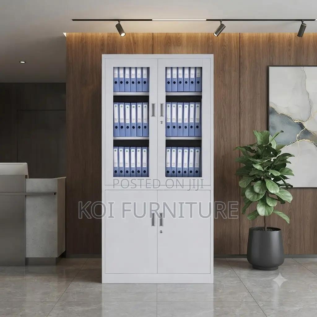 Office Cabinet; Heavy-Duty Steel Constructed Files Store Cabinet