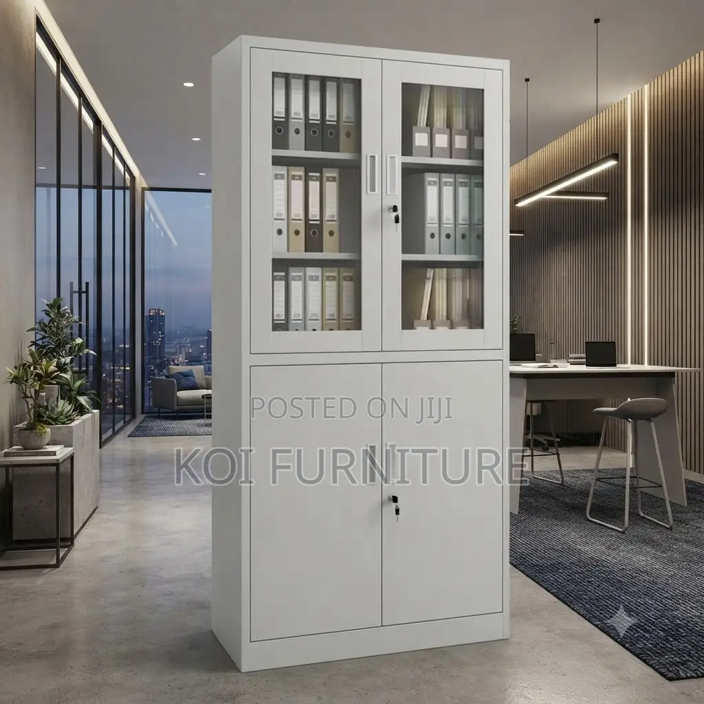 Office Cabinet; Heavy-Duty Steel Constructed Files Store Cabinet