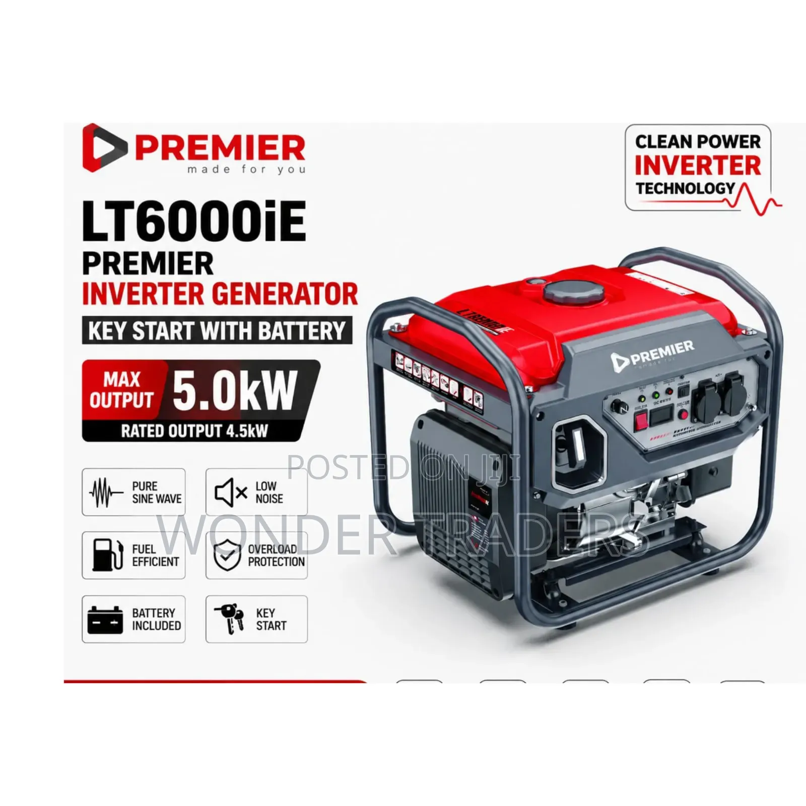 Premier Inverter Generator 5.0kw