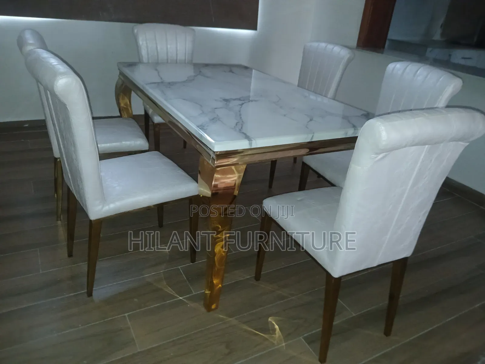 Six-Seater Marble Dining Table