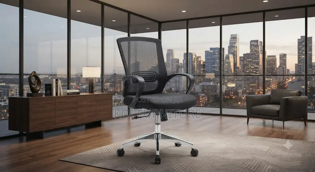 Office Chairs; Mid Back Mesh Clerical Ergonomic Swivel Boss Chair
