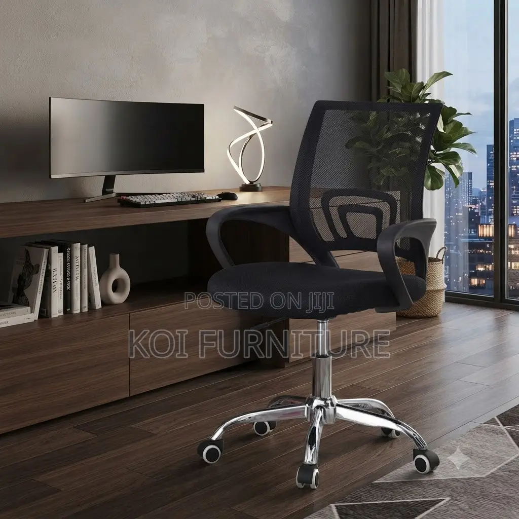Office Chairs; Mid Back Mesh Clerical Ergonomic Swivel Boss Chair