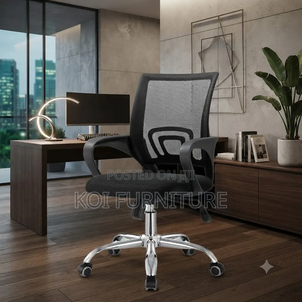Office Chairs; Mid Back Mesh Clerical Ergonomic Swivel Boss Chair