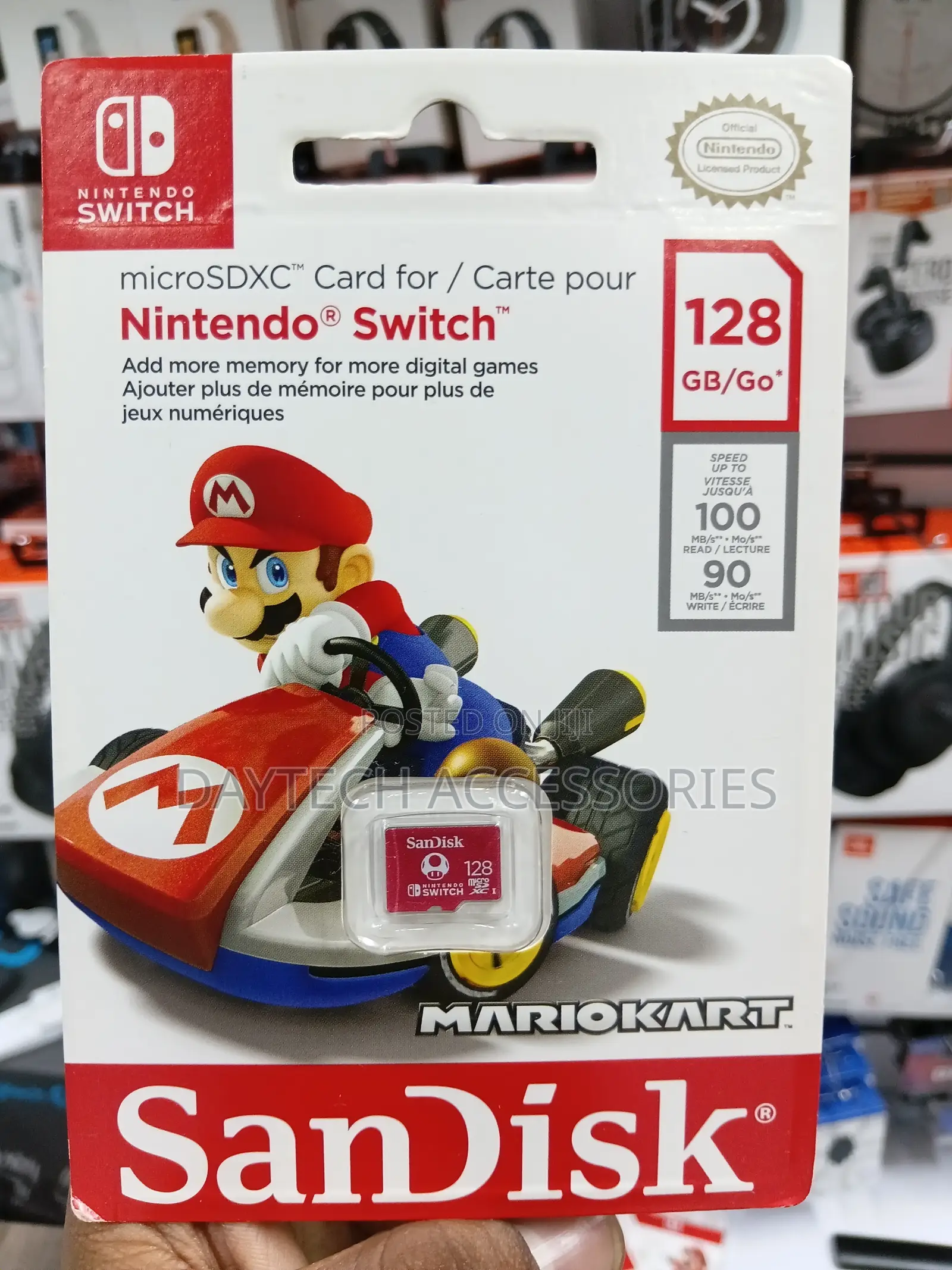 This Is A 128gb Sandisk Microsdxc Card For The Nintendo Switch.