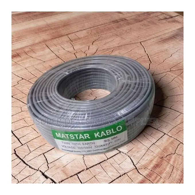 Corrosion Resistant 1.5mm Twin With Earth Electrical Wiring Cable