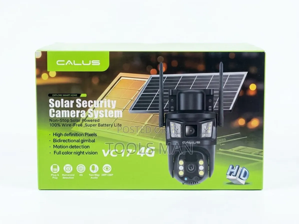 Calus Solar 4g Security Camera Vc 17-4g - 3mp Hd Smart Home Cctv.
