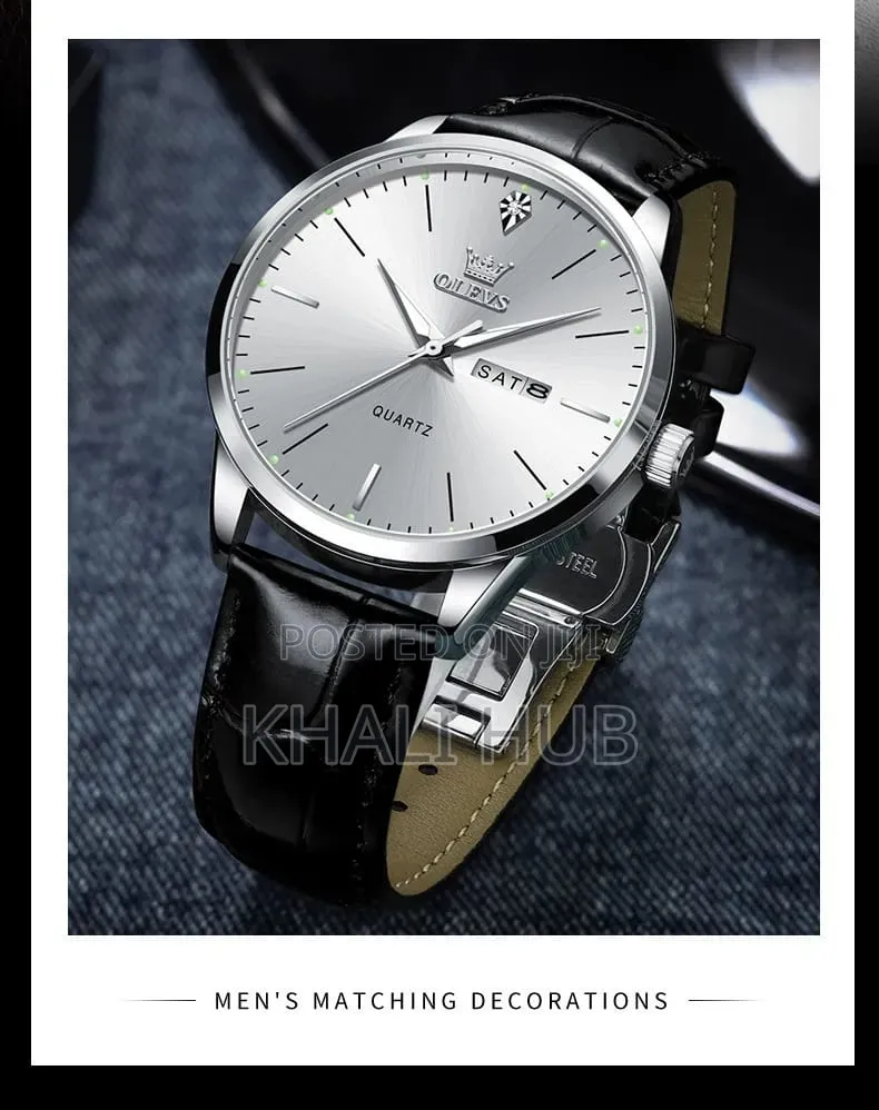 Olevs Water Resistant Gents Watch 2935