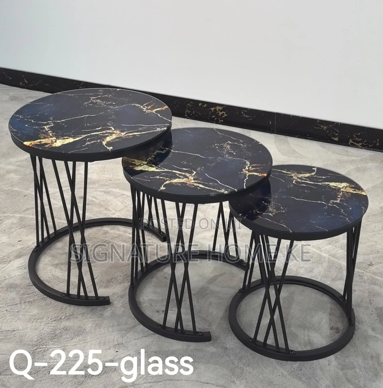3 in 1 Glass Effect Executive Coffee Table