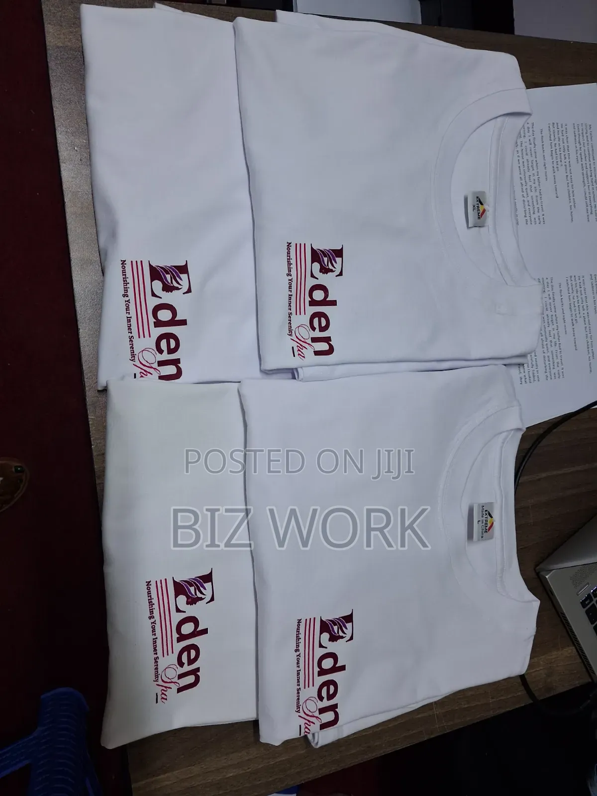 T-Shirt Branding Services( White)
