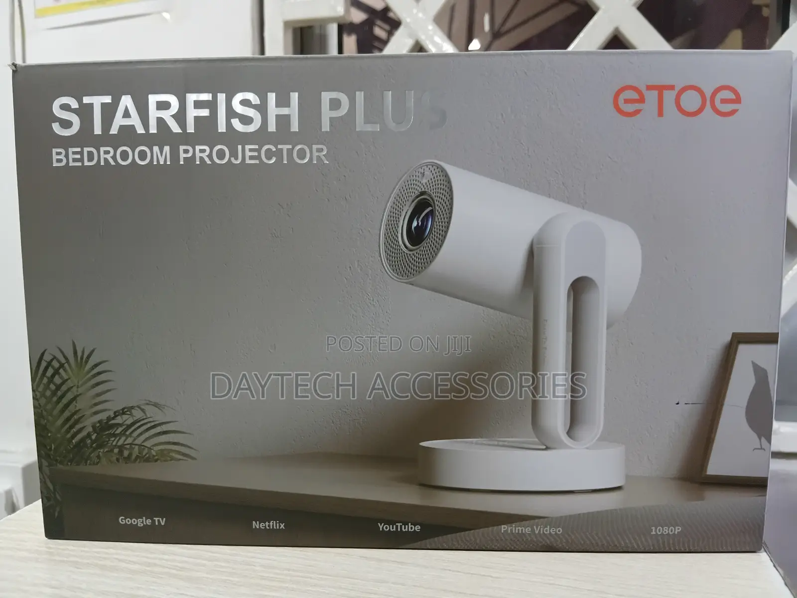 Etoe Starfish Plus Google Tv 1080p Projector With Bedside Light.