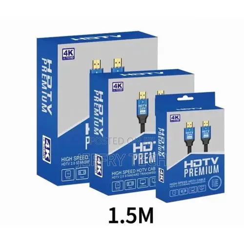 Plated Hdmi To Hdmi Cable - 1.5 Metres - Black/Blue