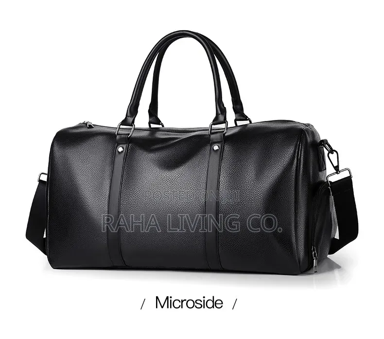 Retro Leather Travel Duffle Bag | Shoe Compartment | 2 Colours