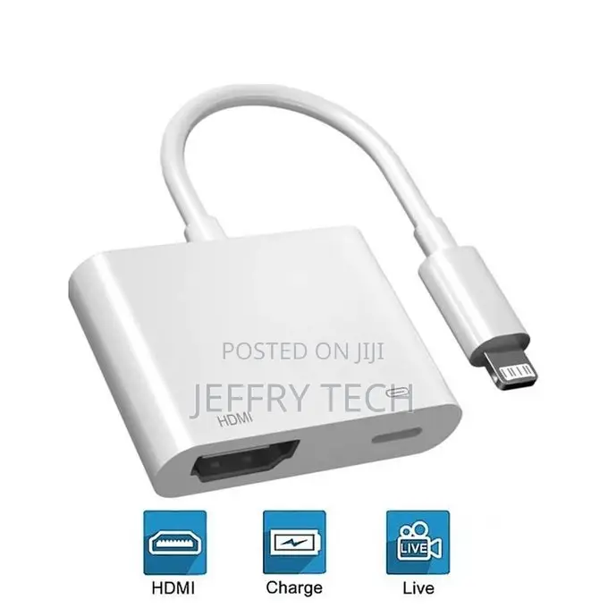 Hd 1080p Phone to Hdmi-Compatible Projection Cable Adapter Audio Sync
