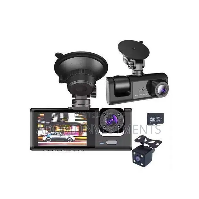 3 in 1 Dashboard Car Camera C304