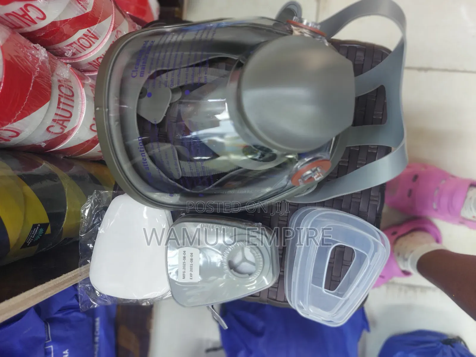 Vaultex V6800 Full Face Reusable Respirator Mask.