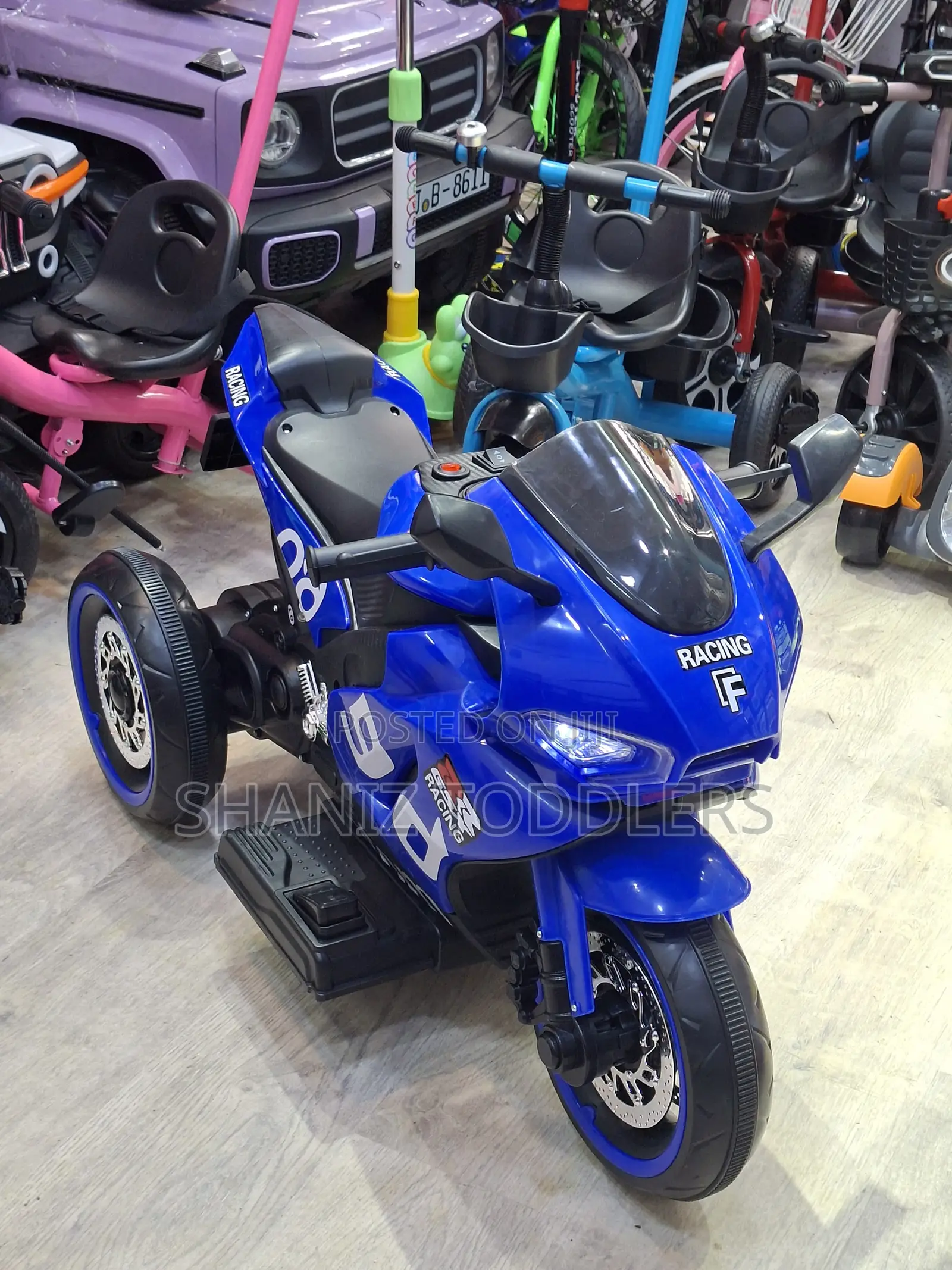 Kids Electric Motorcycle Ride on Bike With Support Wheels