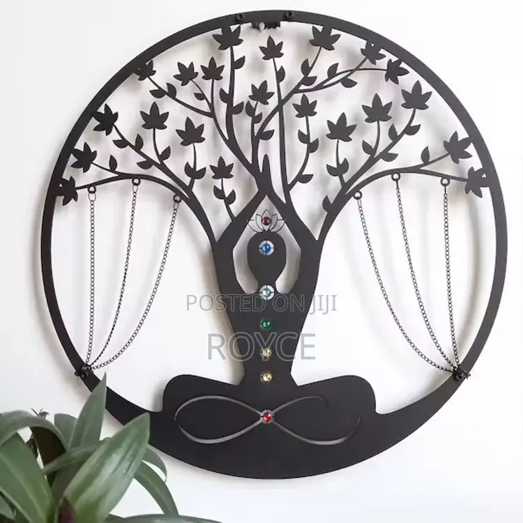 Yoga Meditation European Handmade Metal Decor