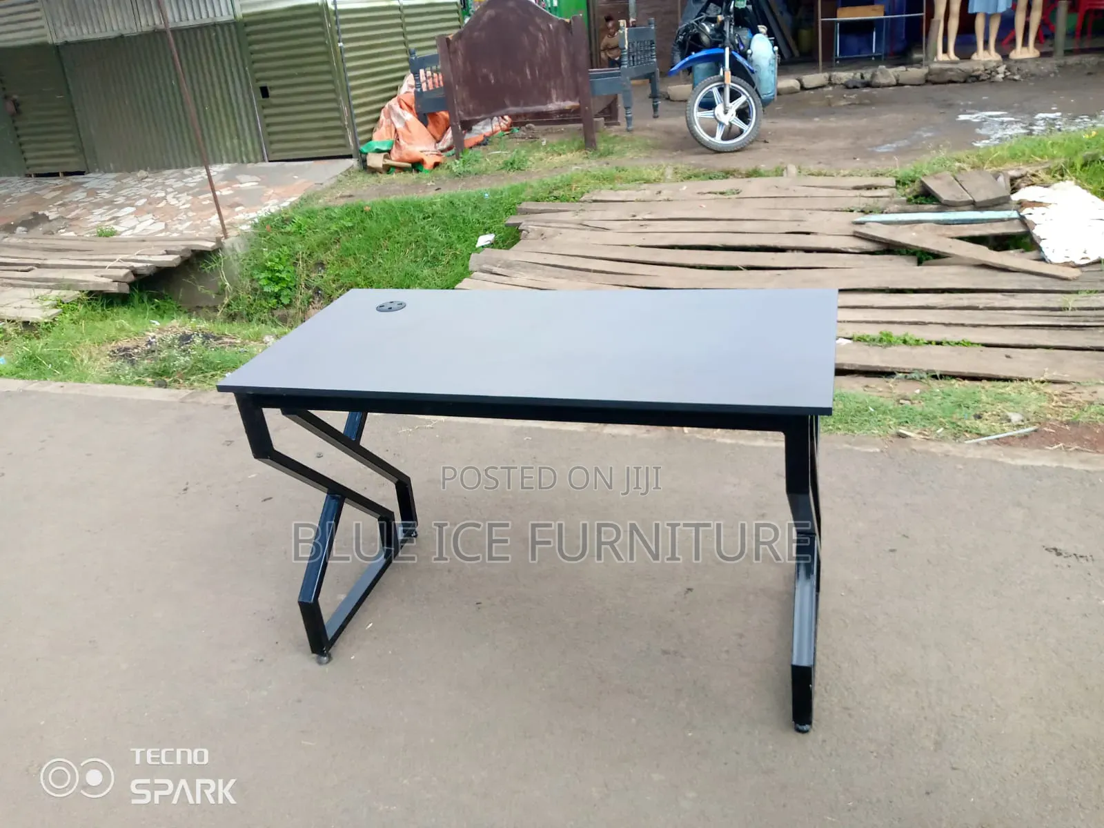 Metal Frame Office Desk With MDF Top