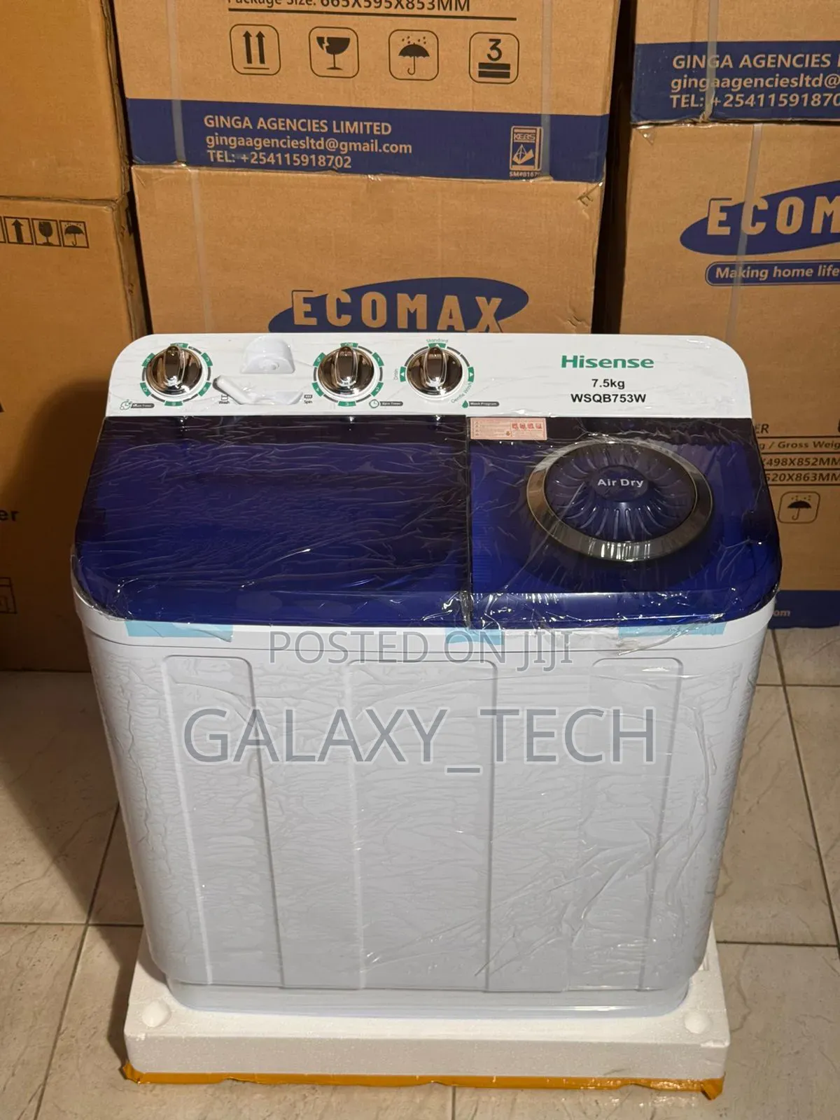 Hisense 7.5kg Twin Tub Semi Automatic Washing Machine