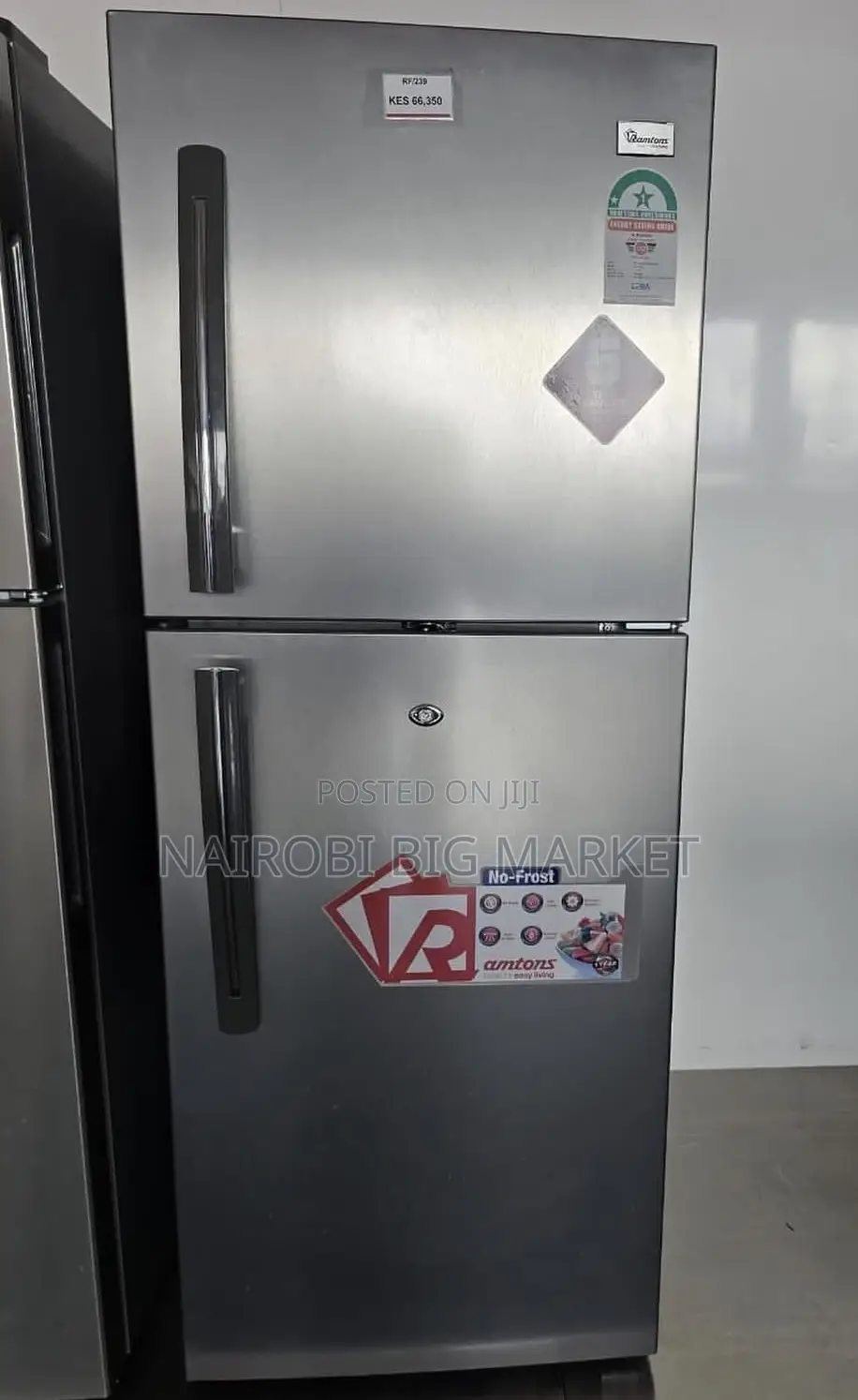 Ramtons Rf/239-196 Litres Double Door No Frost Fridge