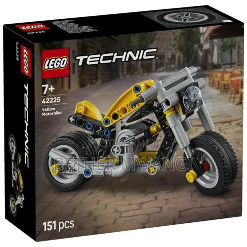 Lego Technic Yellow Motorcycle