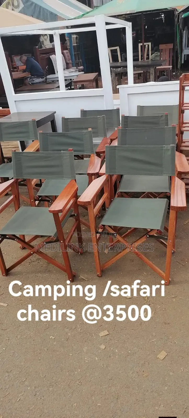 Comerica Canvas Safari Chairs /Camping