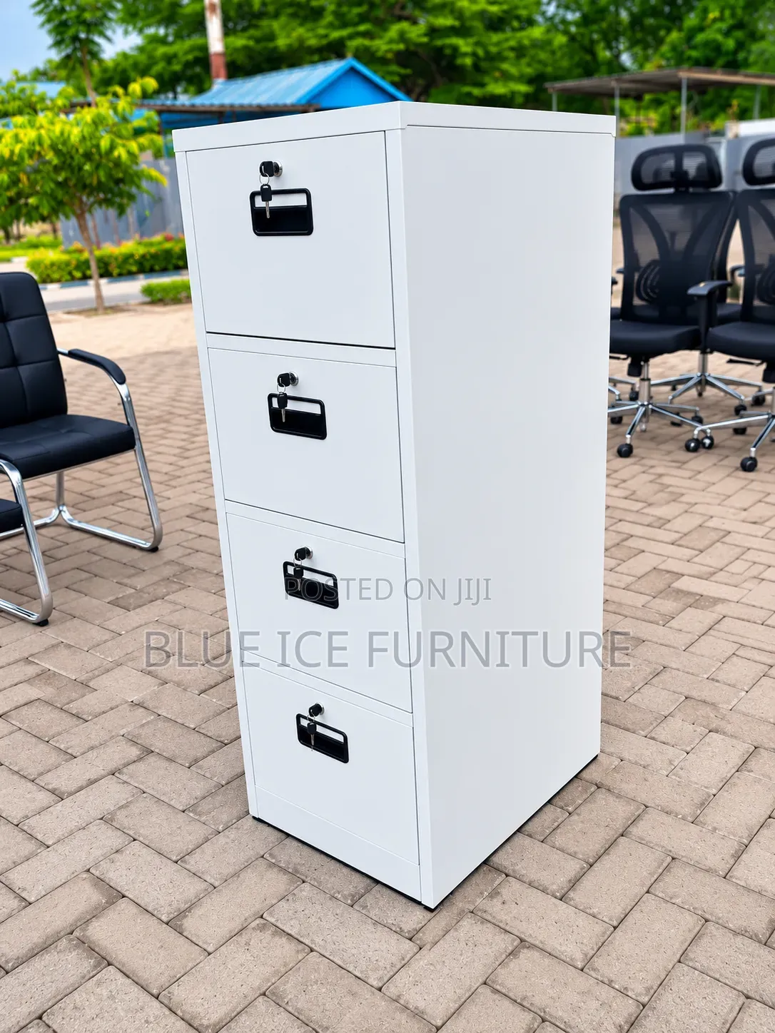 Compact 4 Drawer Storage Steel Cabinet