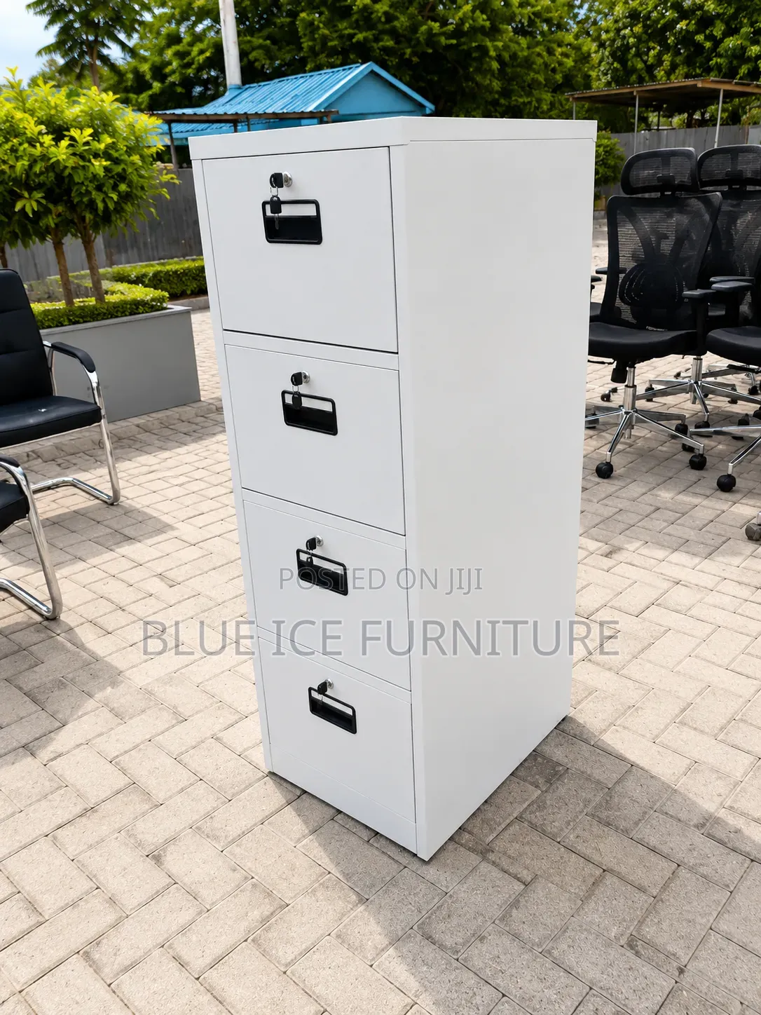 Compact 4 Drawer Storage Steel Cabinet