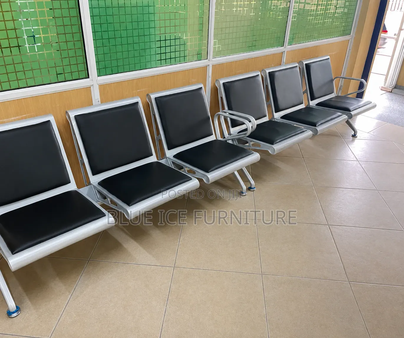 Modern 3 Seater Clinic Waiting Bench Chair
