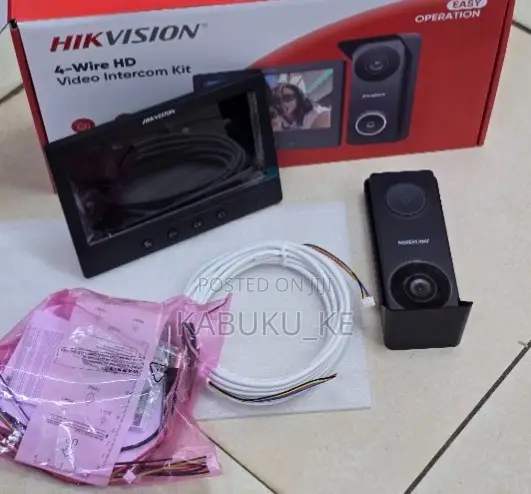 Hikvision Ds-Kis213 4-Wire Hd Video Intercom Kit – 7′′ Monitor